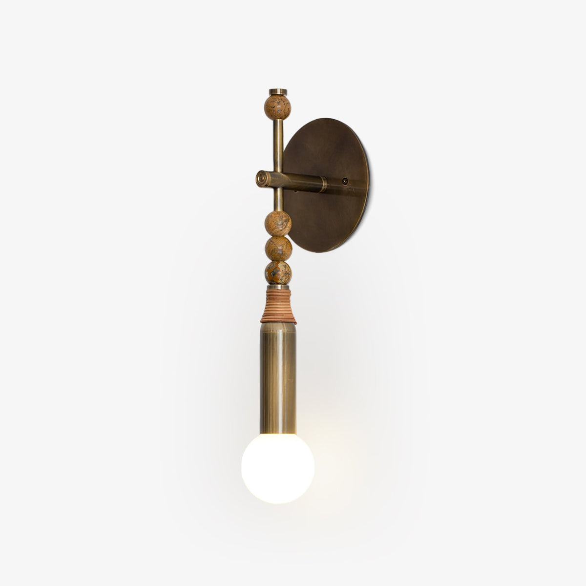Mariselia nowoczesna minimalistyczna kinkietowa lampa ze szkła i marmuru