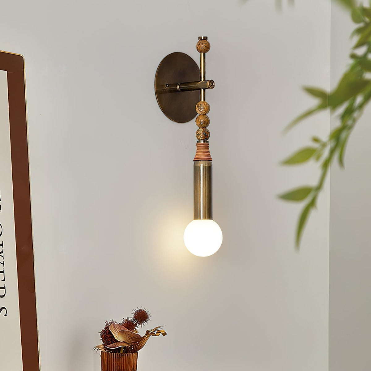 Mariselia nowoczesna minimalistyczna kinkietowa lampa ze szkła i marmuru