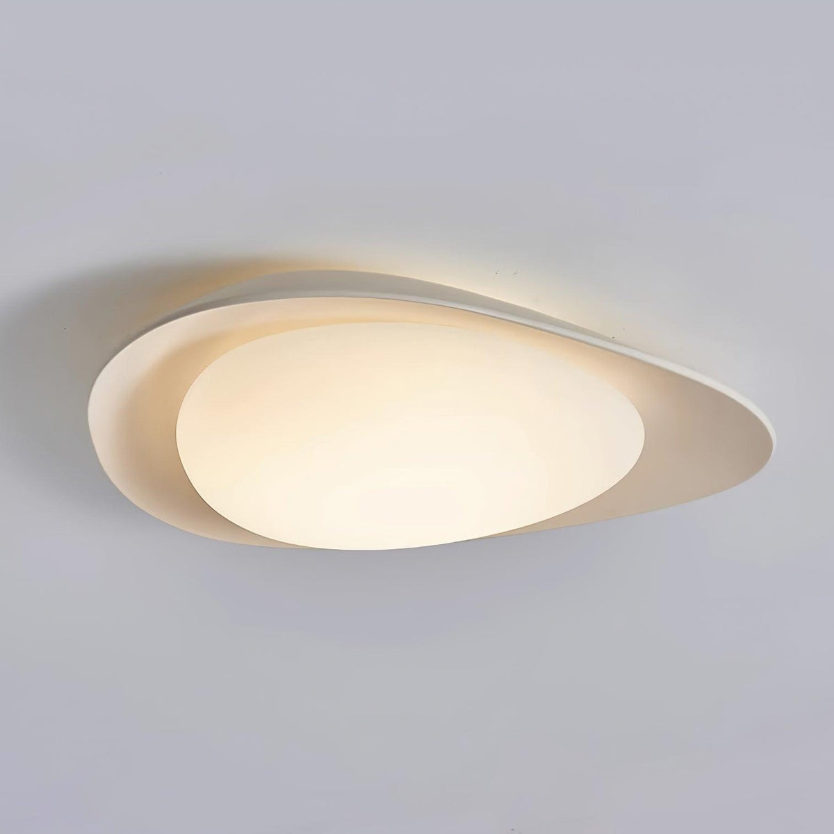 Blex lampa sufitowa w kolorze zielonym z beżowym kształtem kamieni