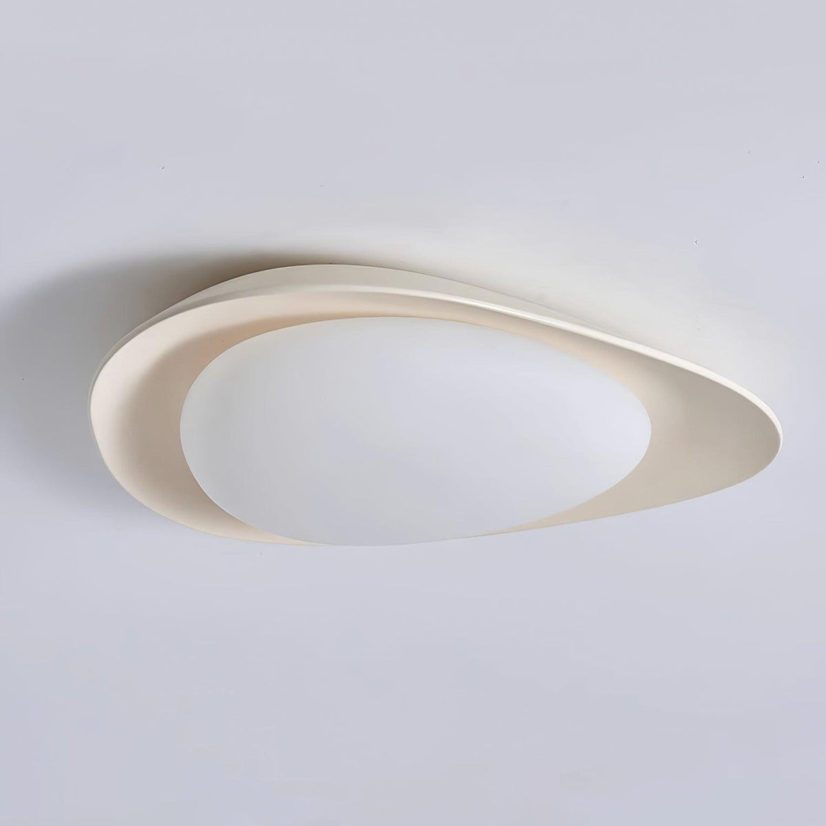 Blex lampa sufitowa w kolorze zielonym z beżowym kształtem kamieni