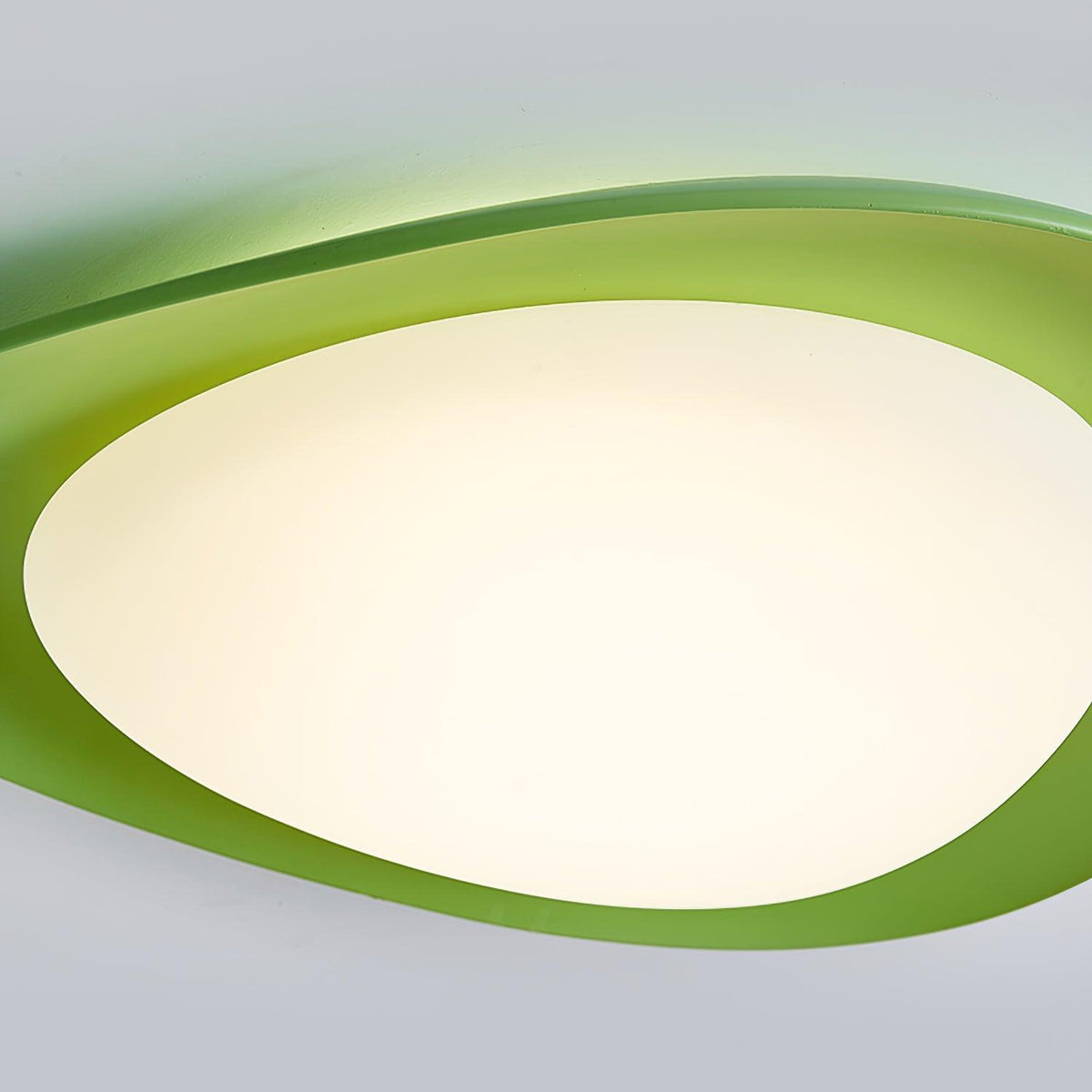 Blex lampa sufitowa w kolorze zielonym z beżowym kształtem kamieni
