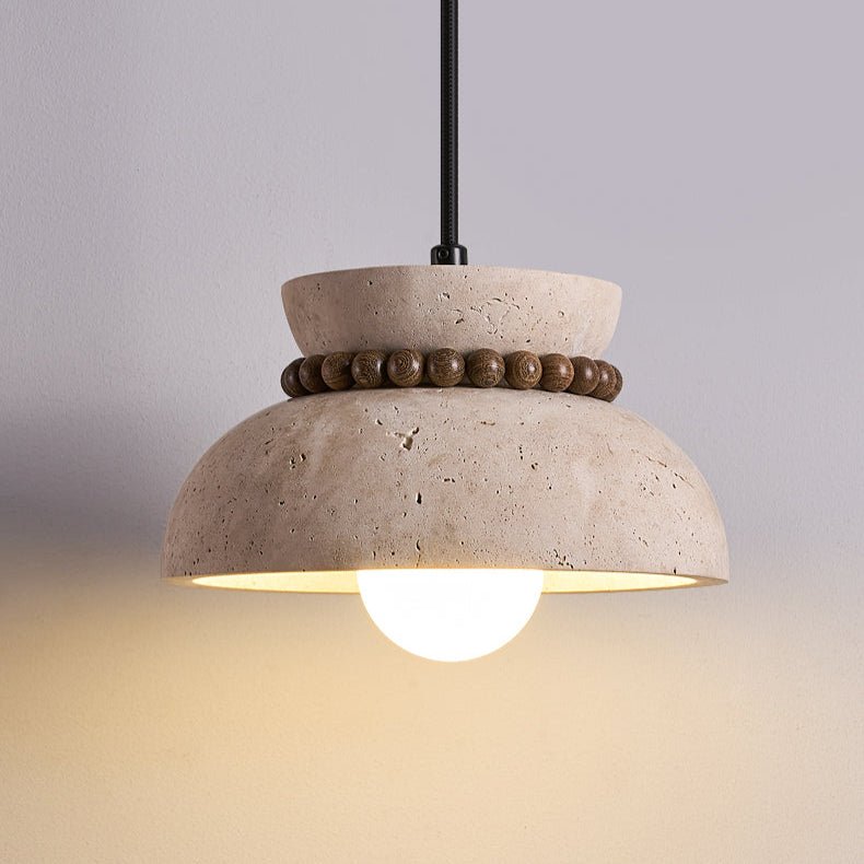 Selenise wisząca lampa Bead Halo ze szkła matowego