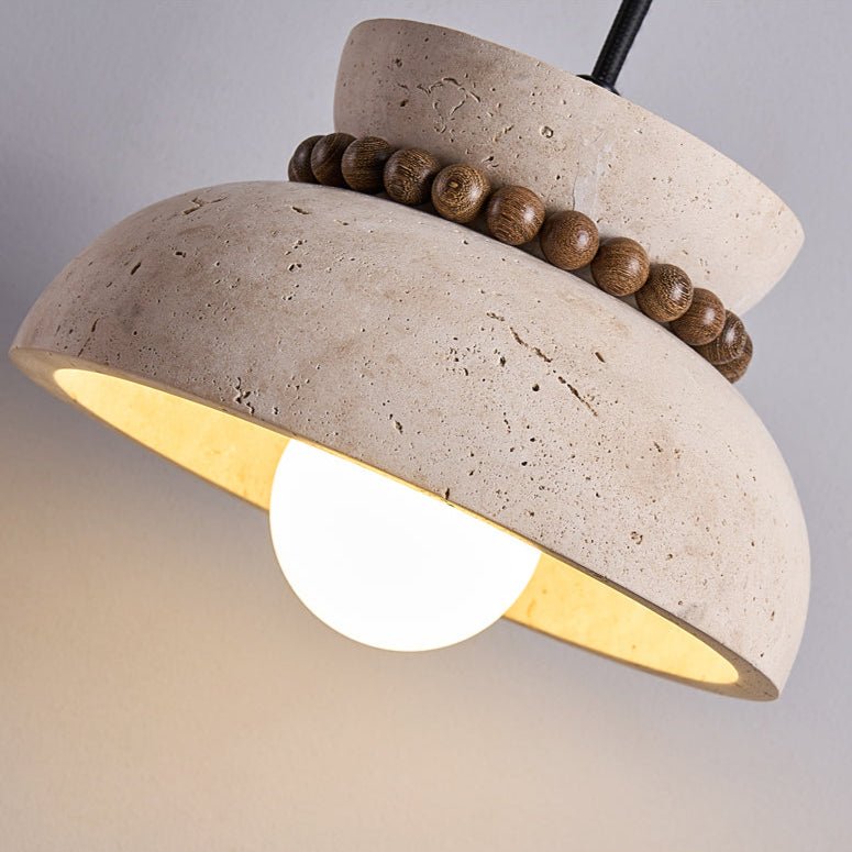 Selenise wisząca lampa Bead Halo ze szkła matowego