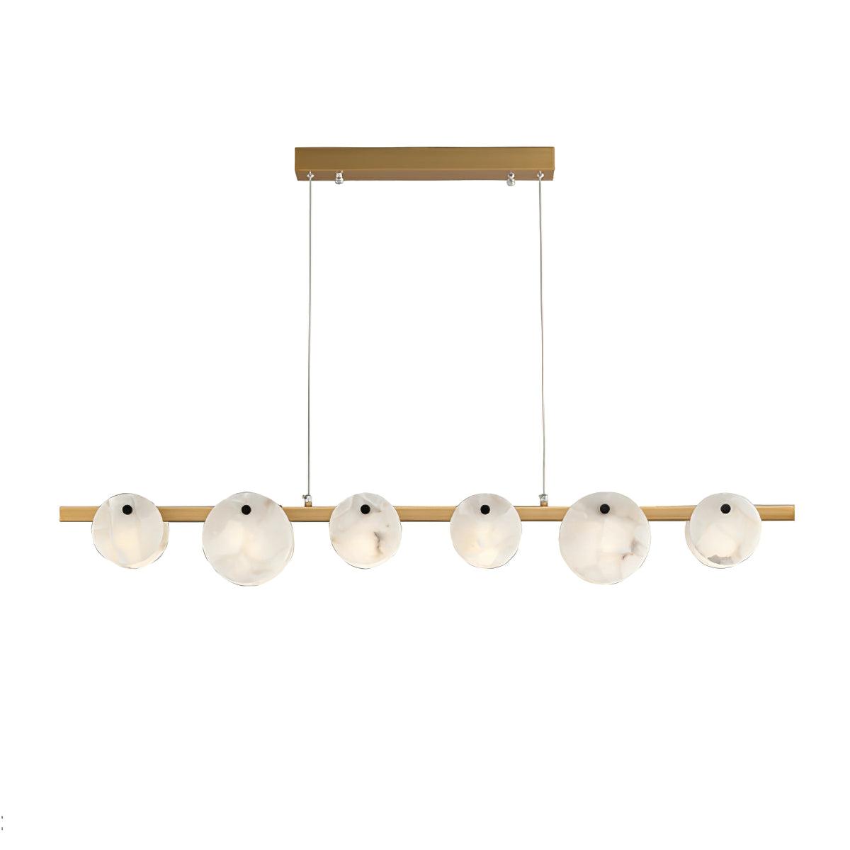 Olirel liniowa lampa wisząca Alabaster