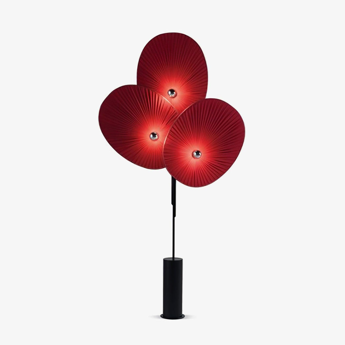 Scarlet Petal tkanina lampa stojąca