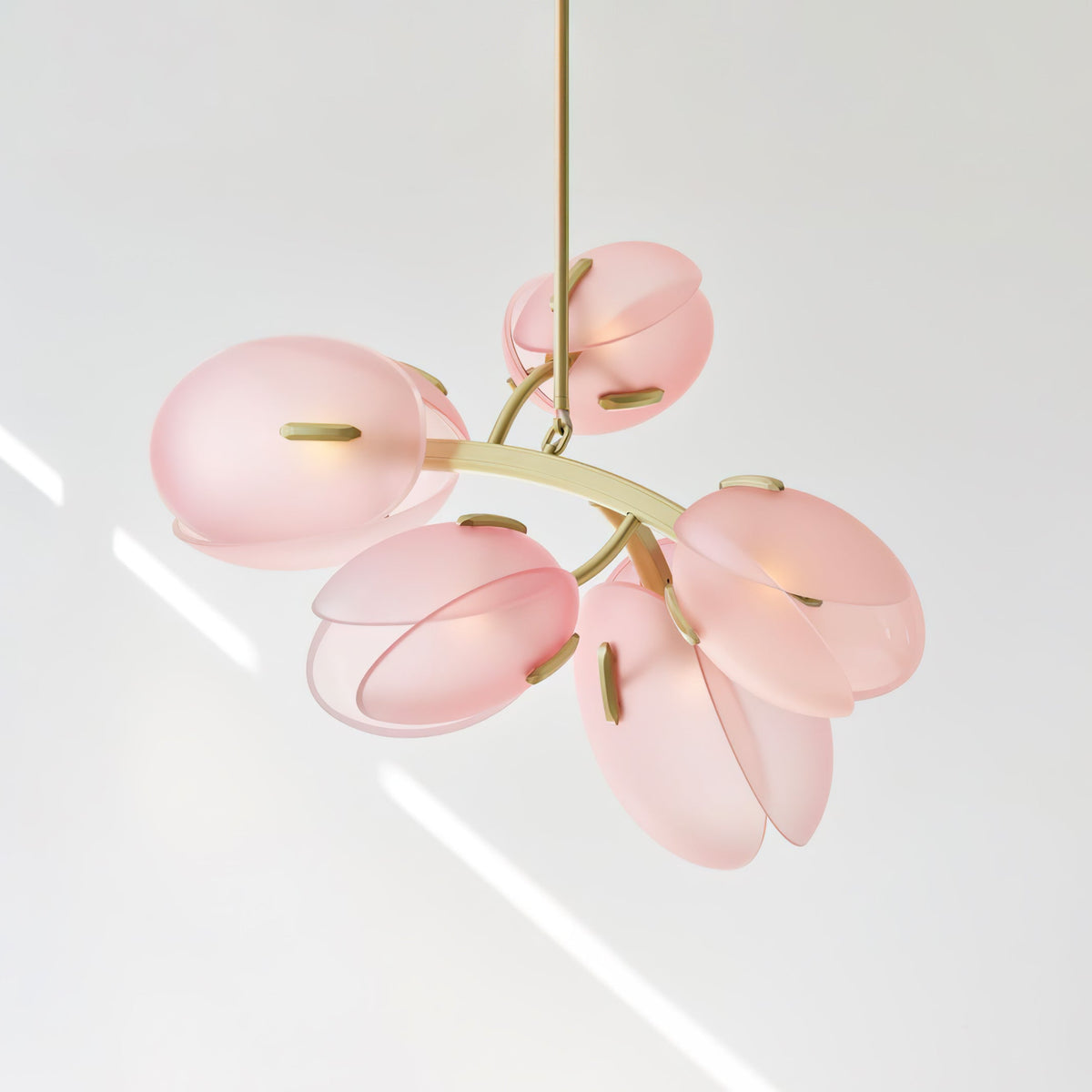 Blossom nowoczesny żyrandol ze szkła