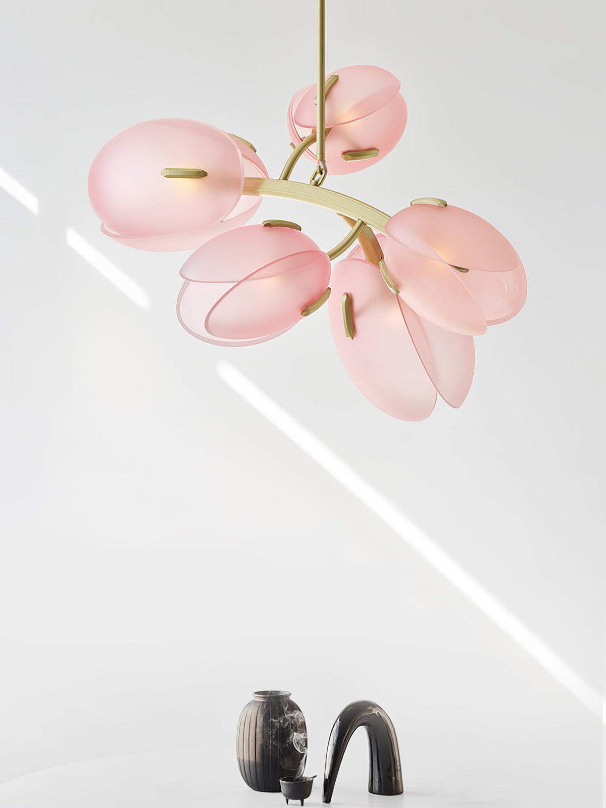 Blossom nowoczesny żyrandol ze szkła