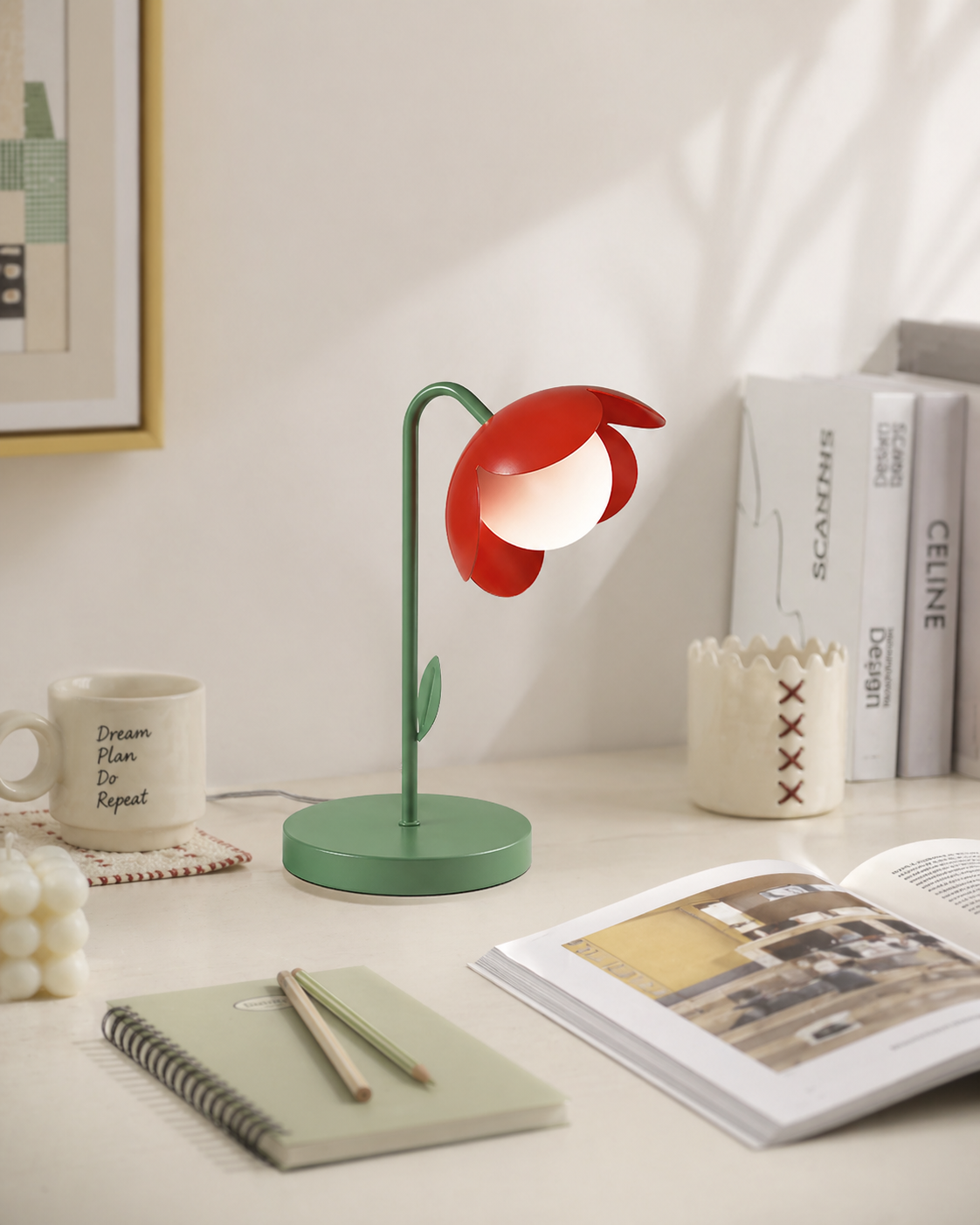 Tulip lampa stołowa