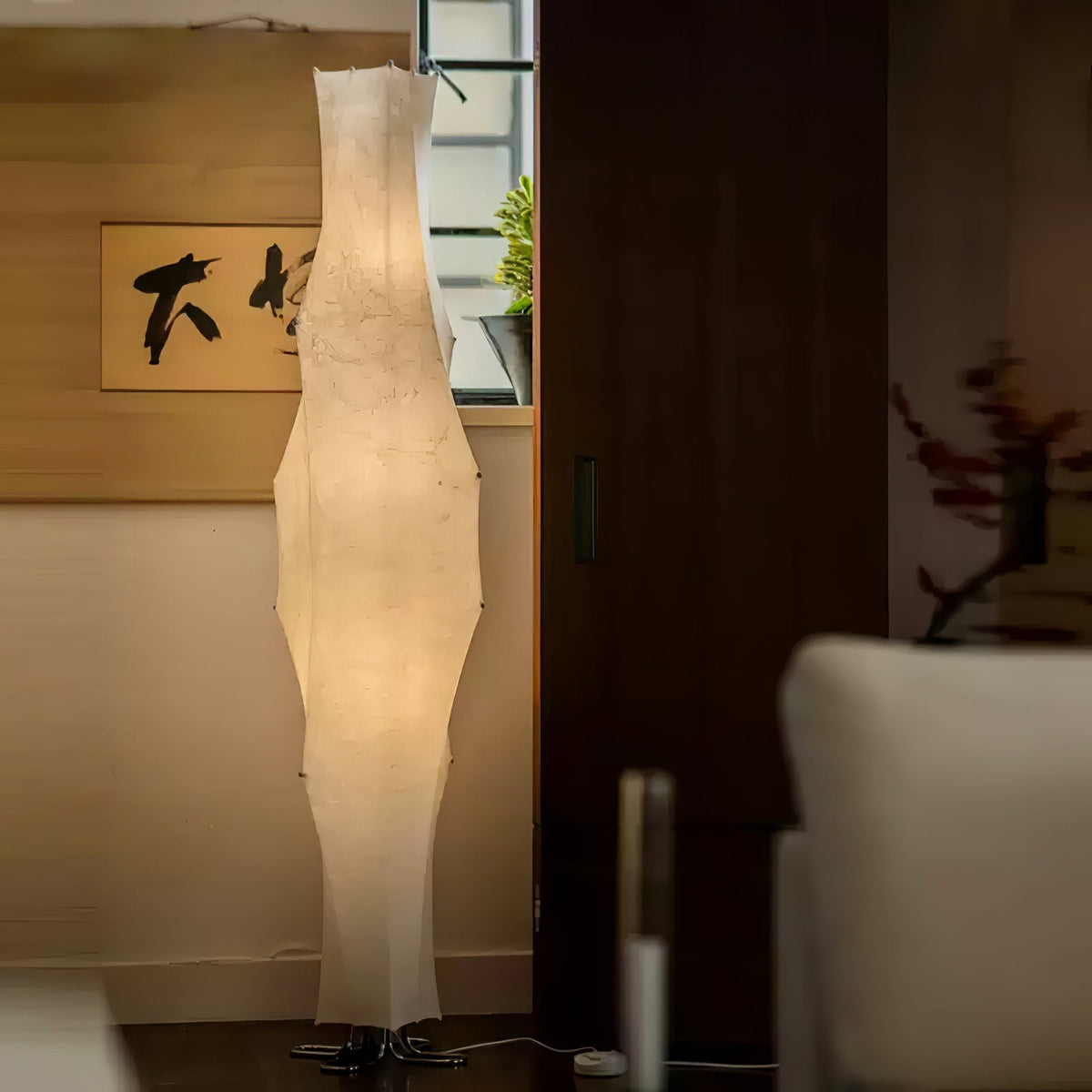 Vela Twist lampa stojąca ze szkła
