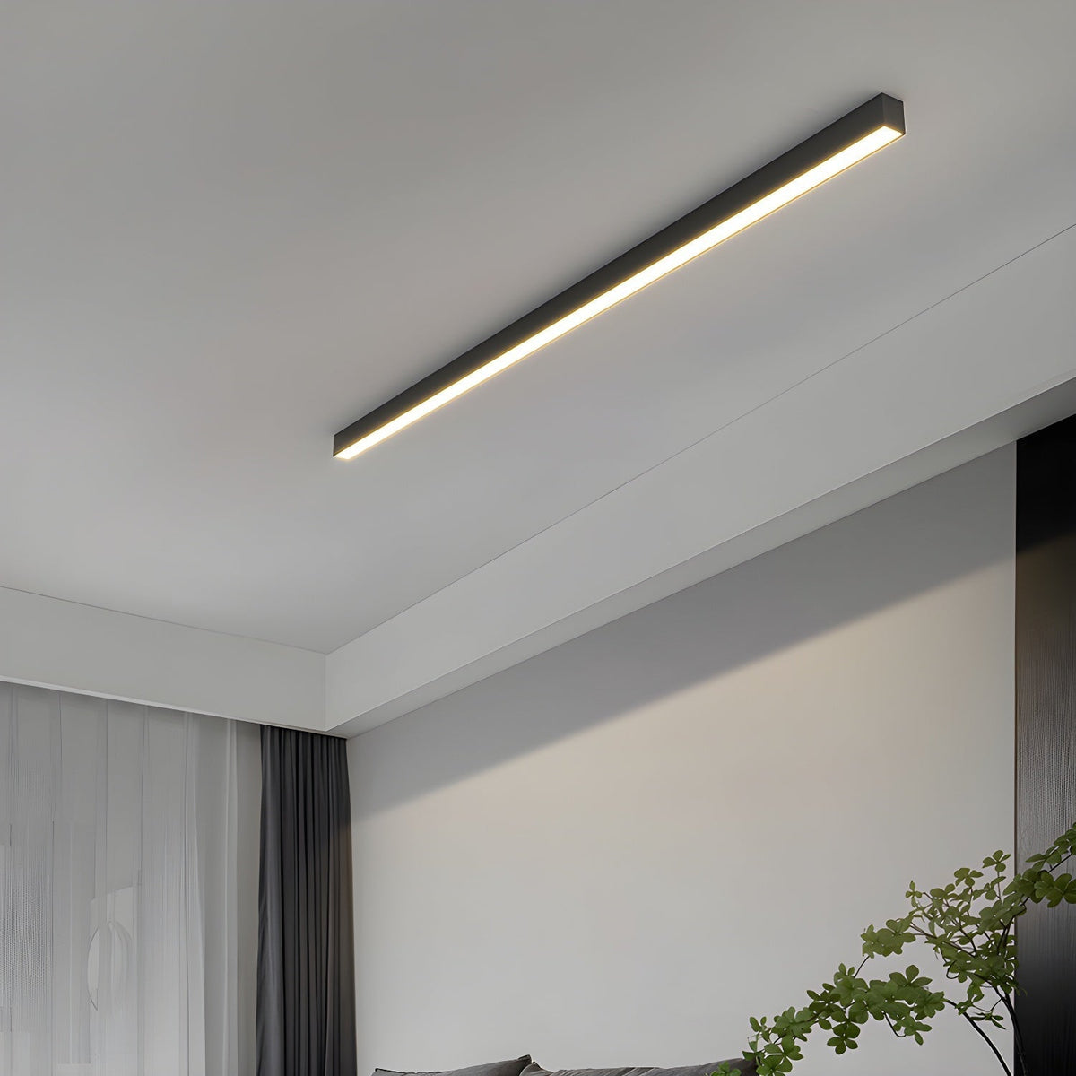 Somino lampa sufitowa liniowa ultra cienka minimalistyczna funkcjonalna