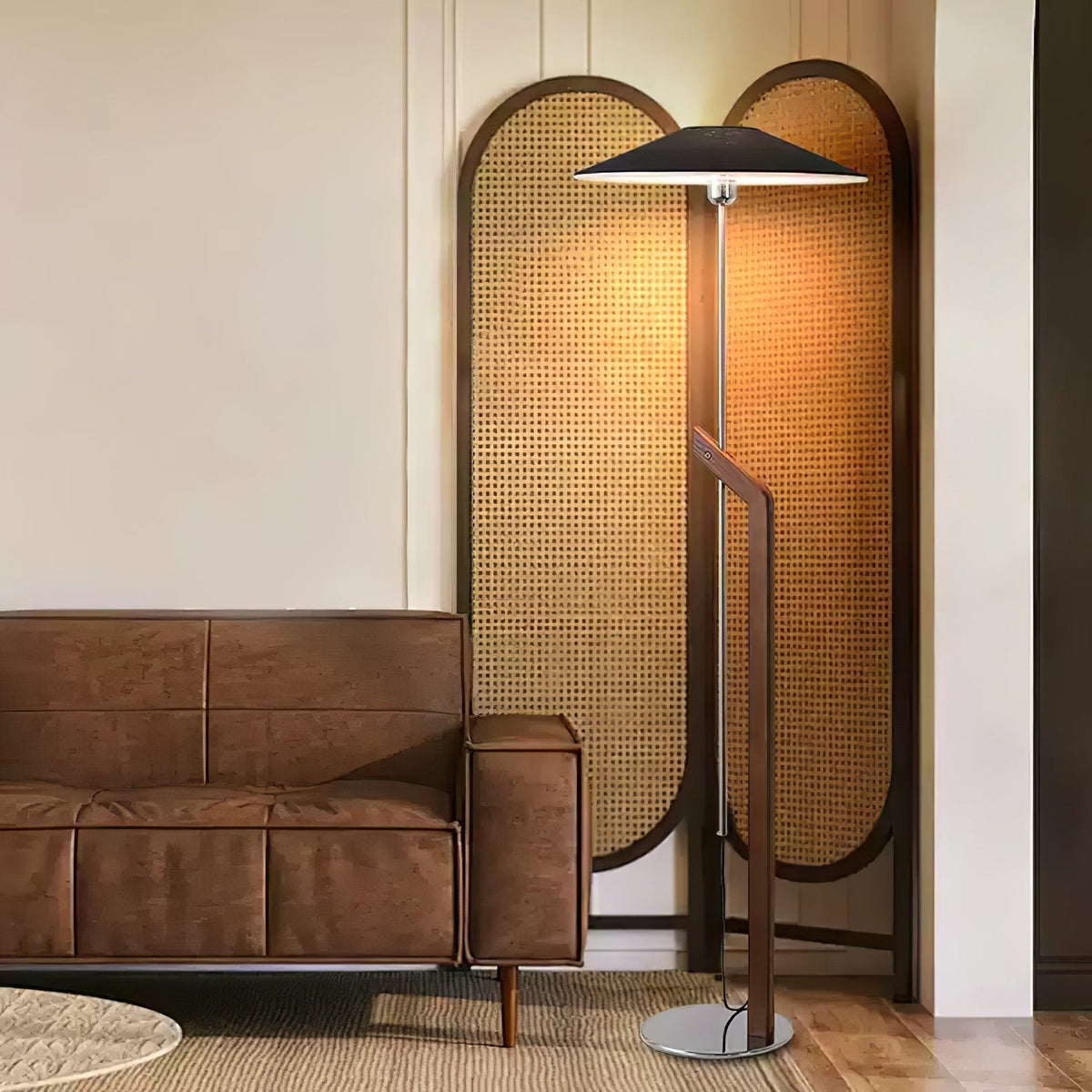 Lumorine nowoczesna lampa stojąca typu parasol