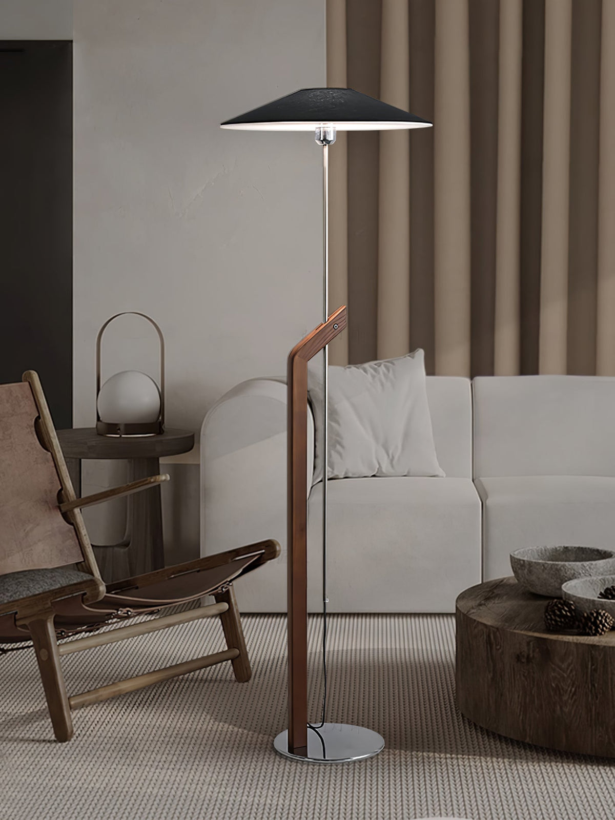 Lumorine nowoczesna lampa stojąca typu parasol