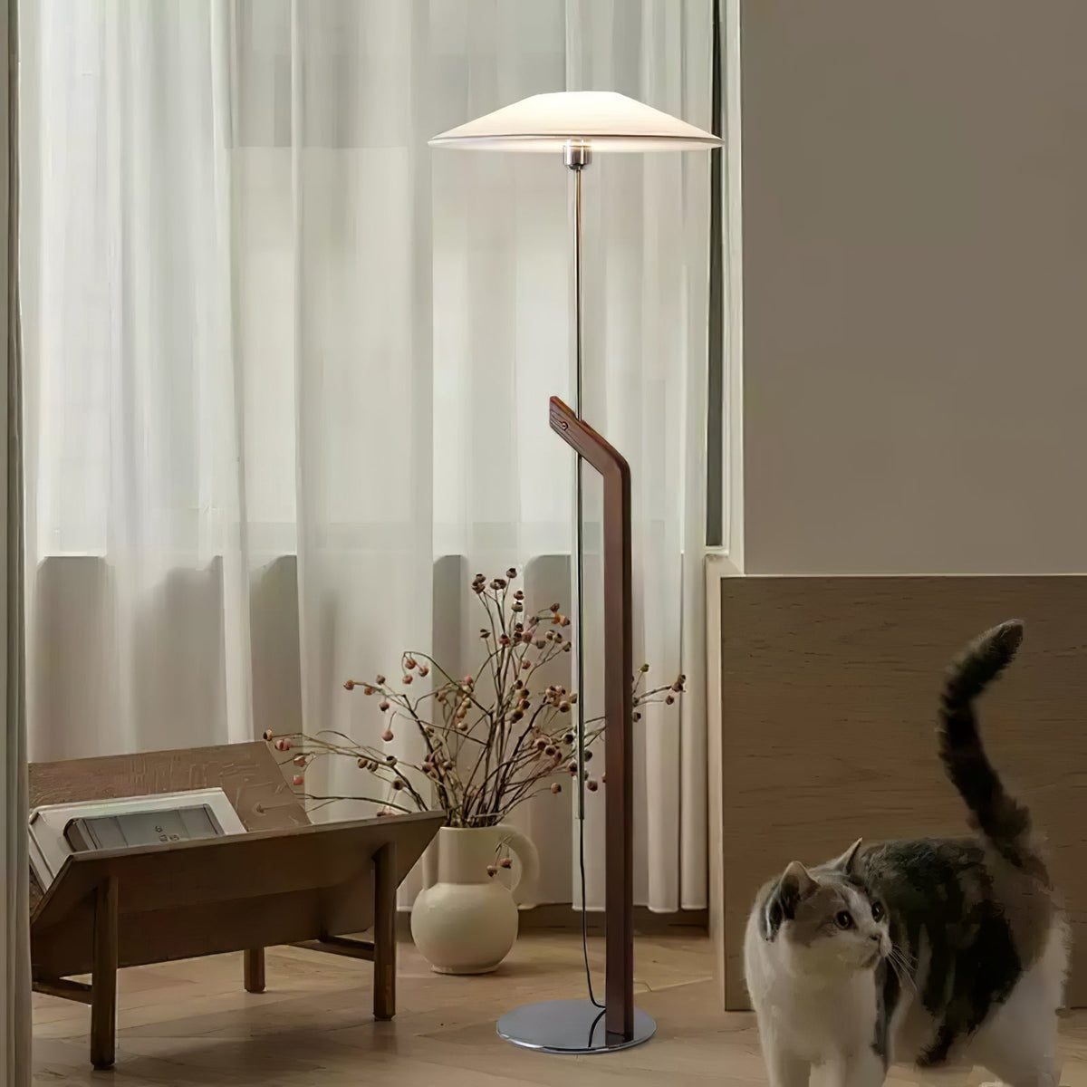 Lumorine nowoczesna lampa stojąca typu parasol