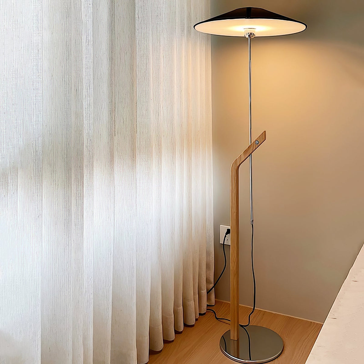 Lumorine nowoczesna lampa stojąca typu parasol