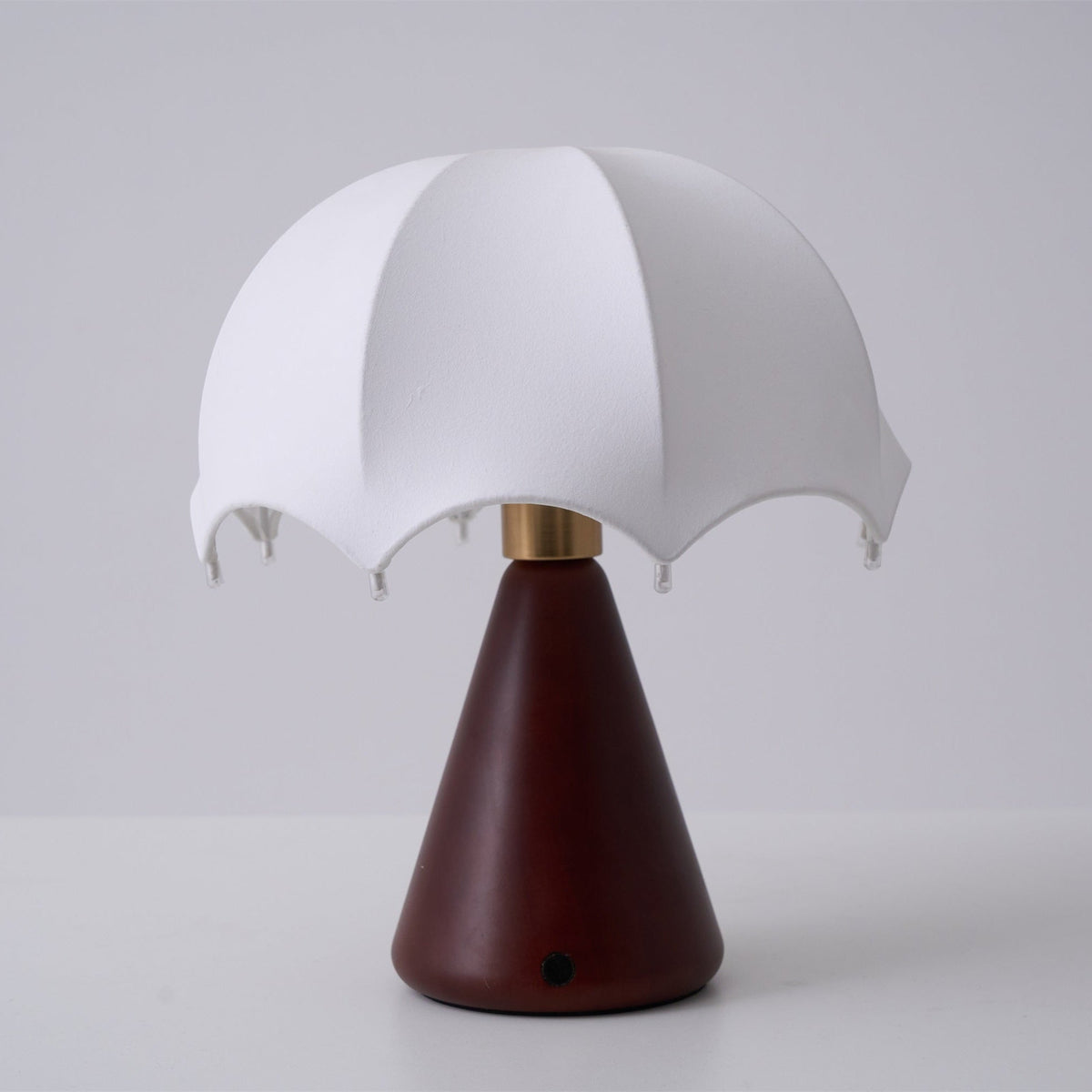 Lampa stołowa Parasol z drewna