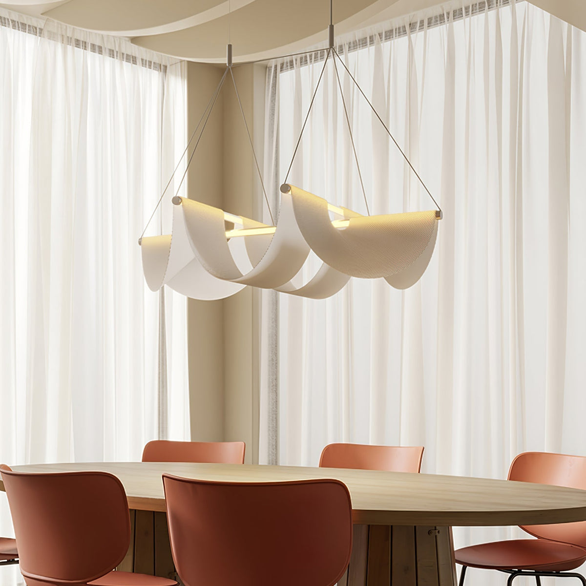 Avenuelle nowoczesna lampa wisząca w stylu postmodernistycznym ze sznurkiem
