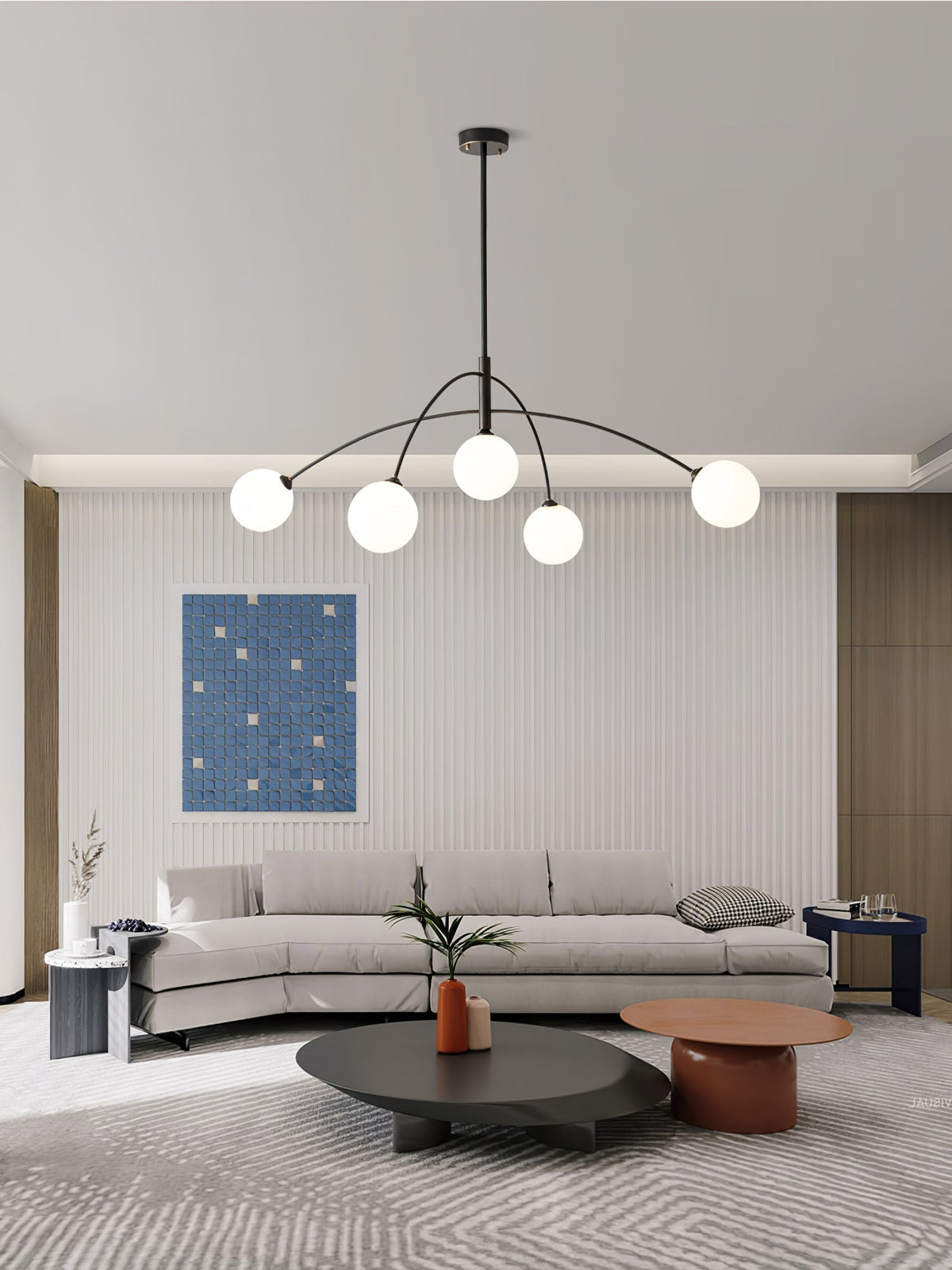 Orieliel żyrandol Valentina Arc ze złota elegancki