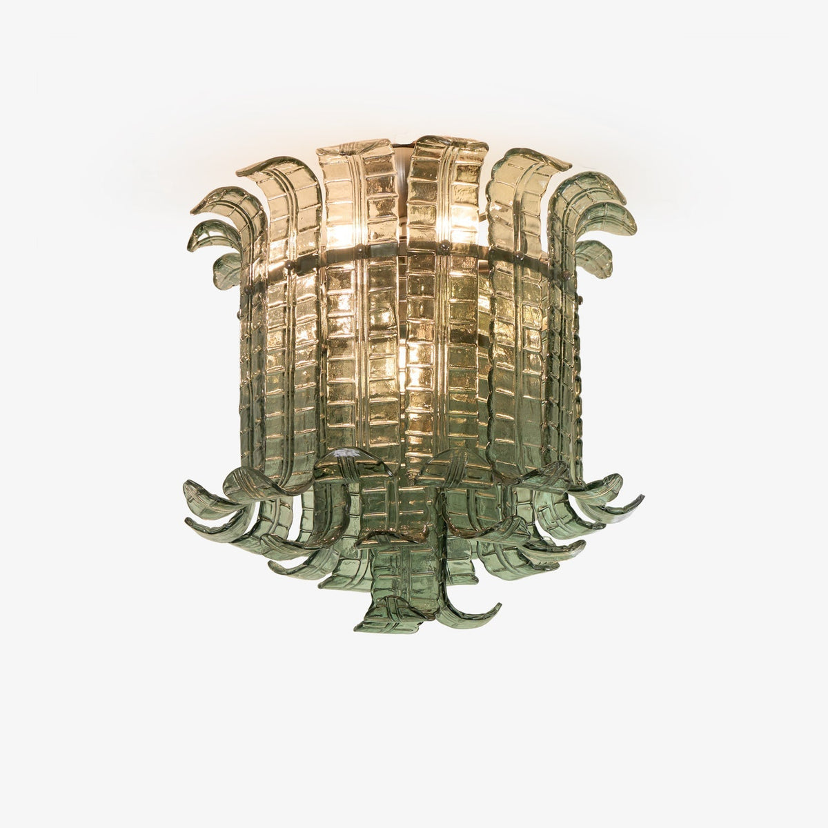 Eirisora lampa sufitowa ze szkła Murano, płatki vintage