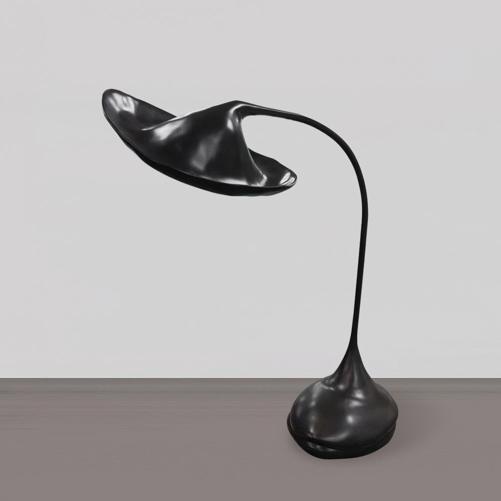 Elsilora zakrzywiona lampa stołowa czarna