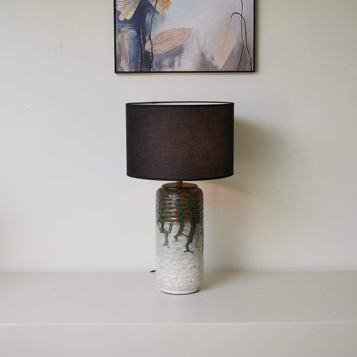 Ainsley nowoczesna lampa stołowa ceramiczna