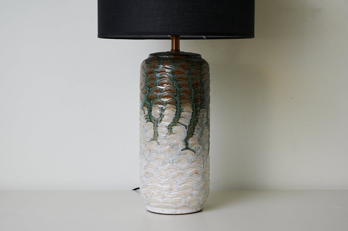 Ainsley nowoczesna lampa stołowa ceramiczna