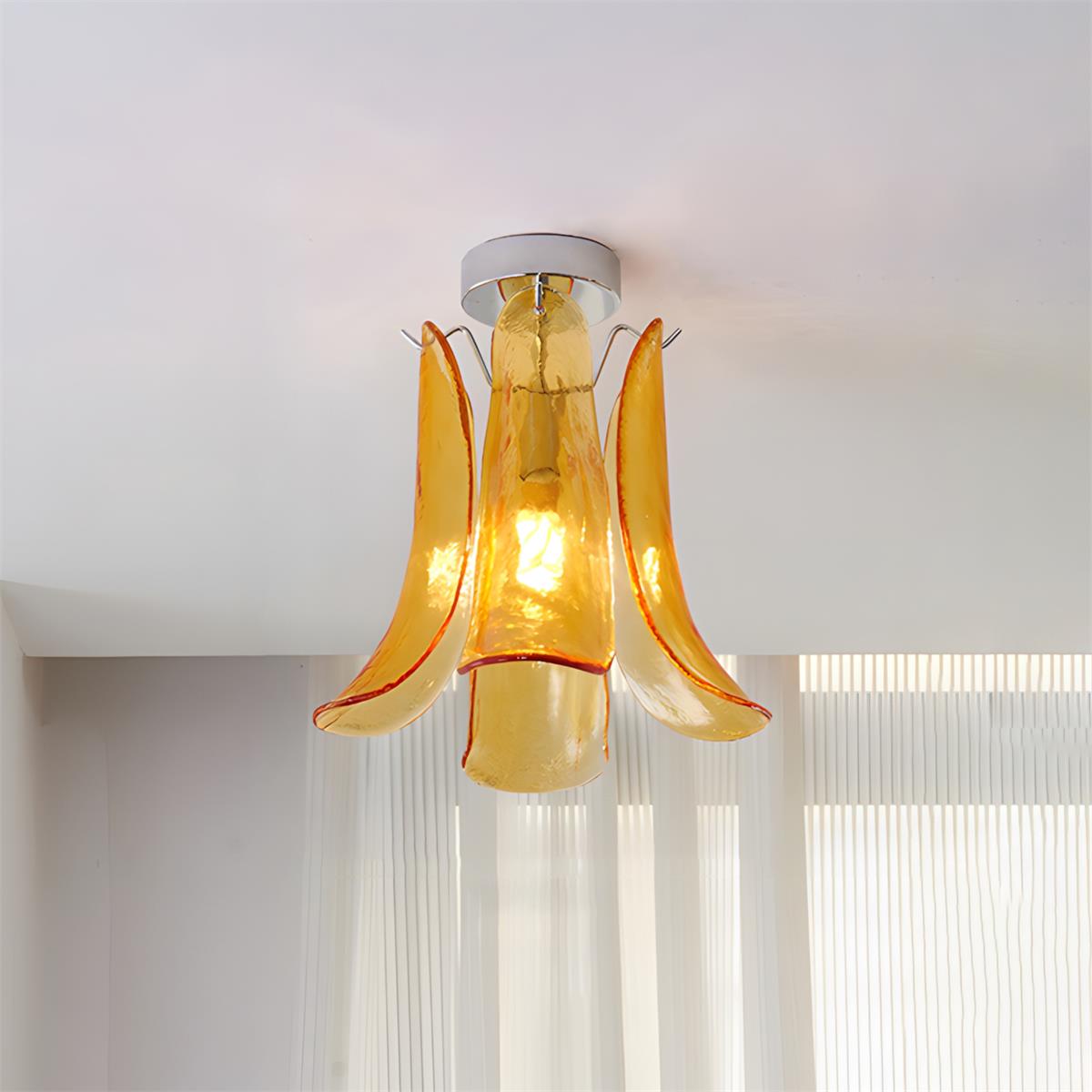 Lampa sufitowa Oreleeria ze szkła