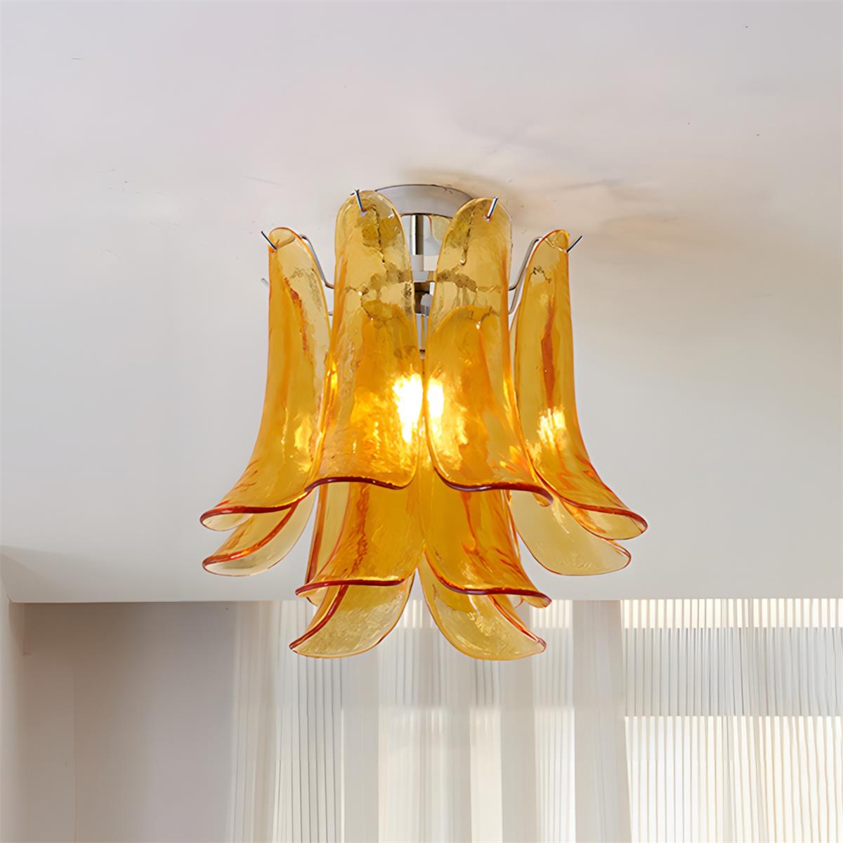 Lampa sufitowa Oreleeria ze szkła