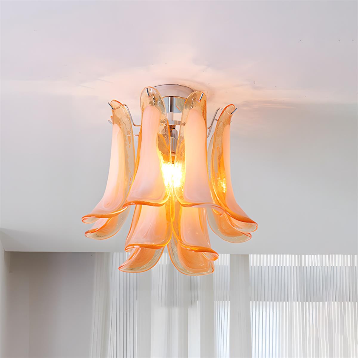 Lampa sufitowa Oreleeria ze szkła