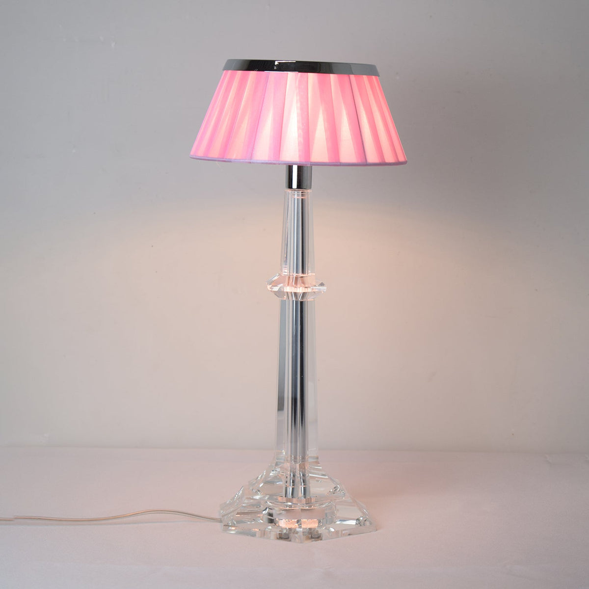 Haloza elegancka lampa stołowa z płótna