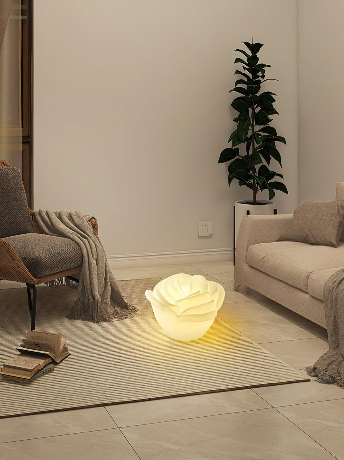 Elegancka lampa stołowa Rosebud