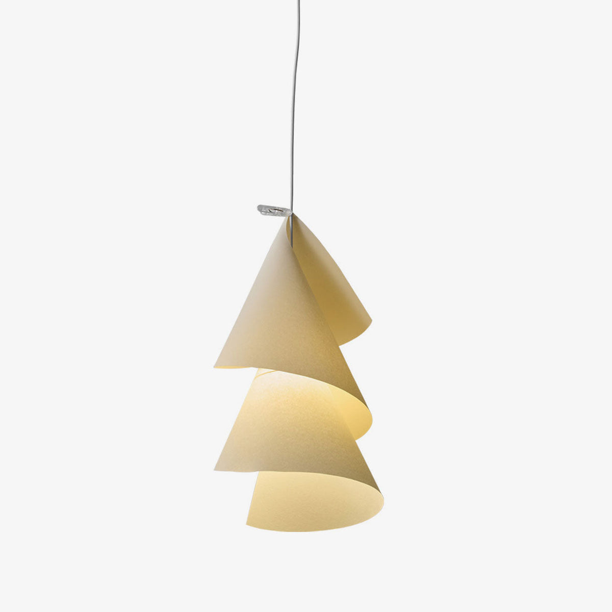 Southvale4 Lampa wisząca z papierowym kloszem stożkowym