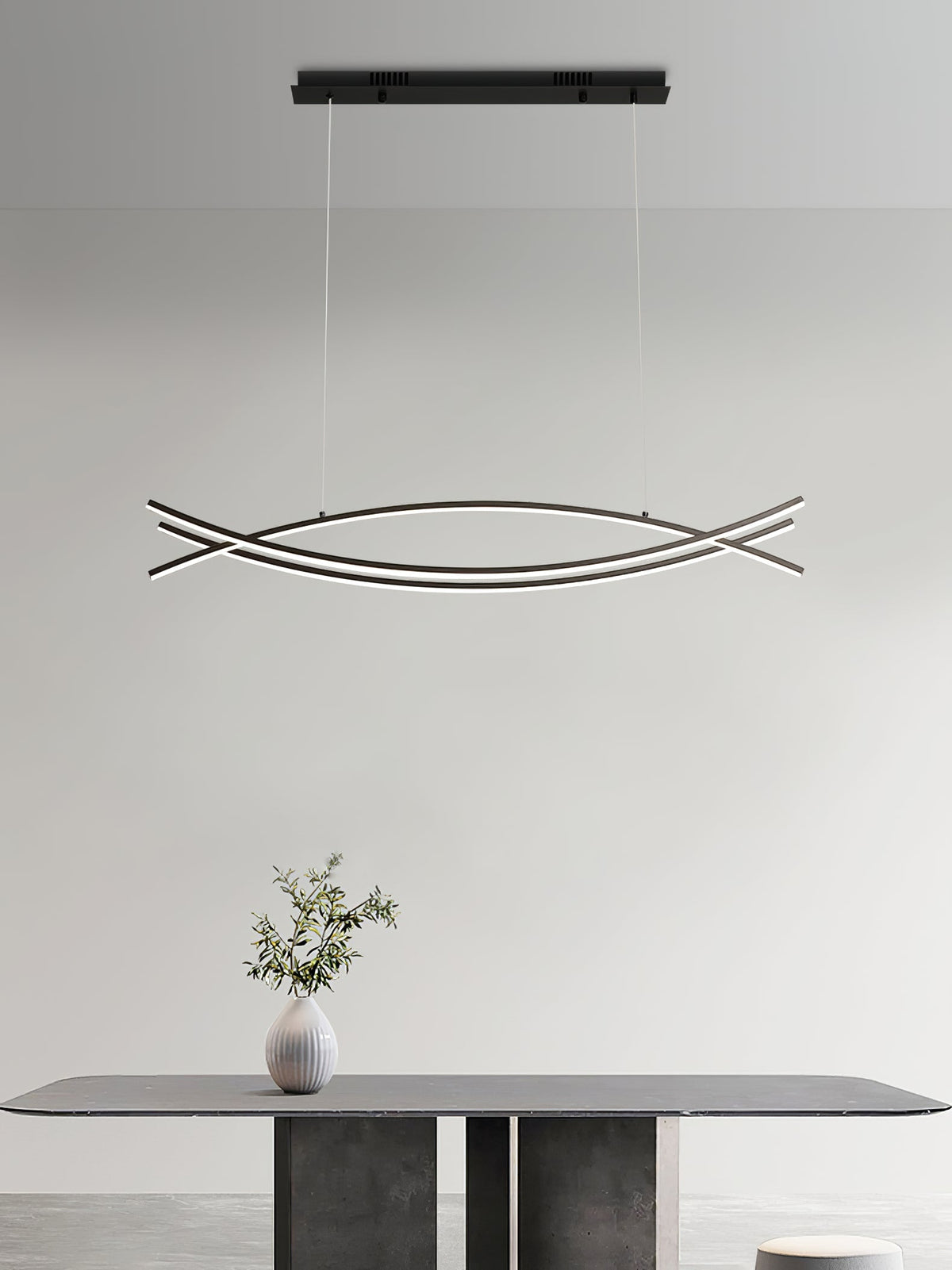 Curinis nowoczesny minimalistyczny żyrandol LED Art