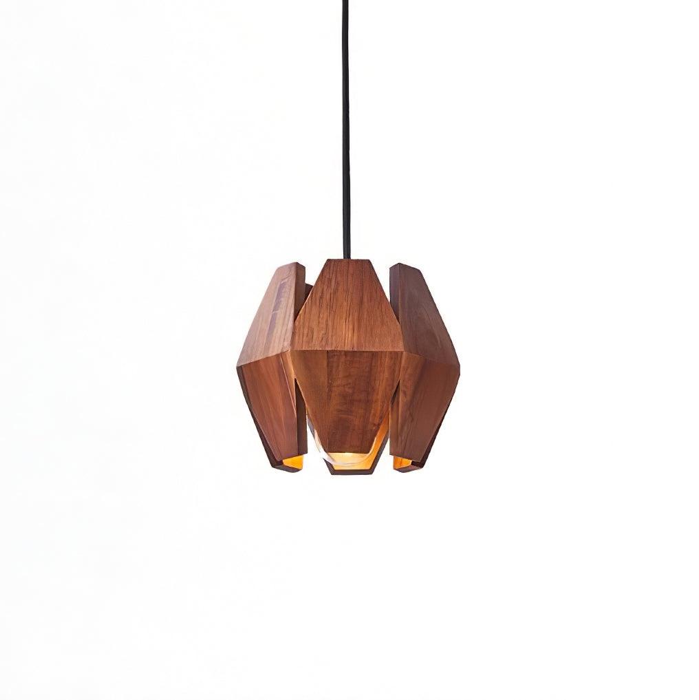 Miro lampa wisząca z geometrycznym kloszem drewnianym ciepłe światło nordycki minimalistyczny akcent