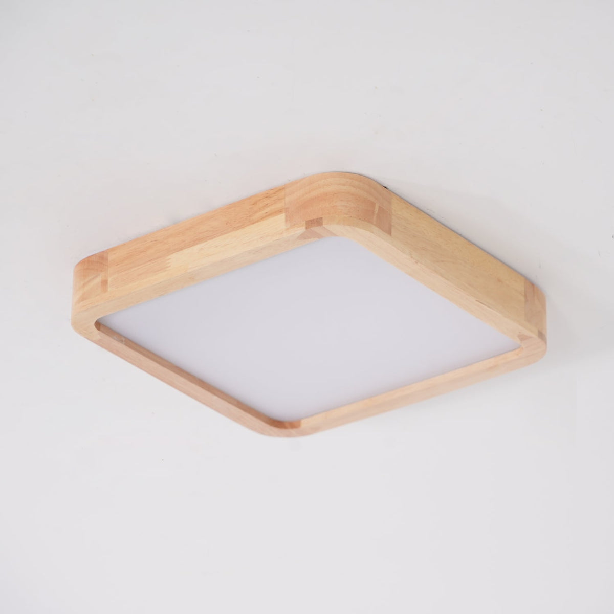 Hano drewniany geometryczny żyrandol sufitowy