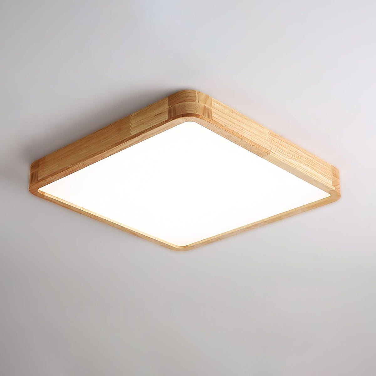 Hano drewniany geometryczny żyrandol sufitowy