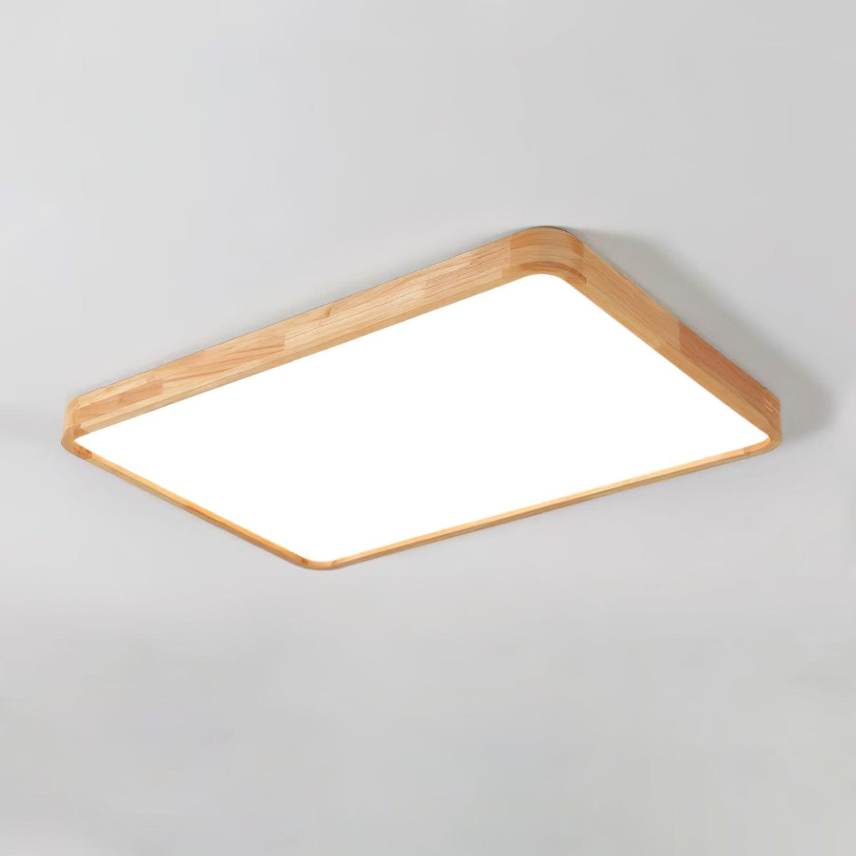 Hano drewniany geometryczny żyrandol sufitowy