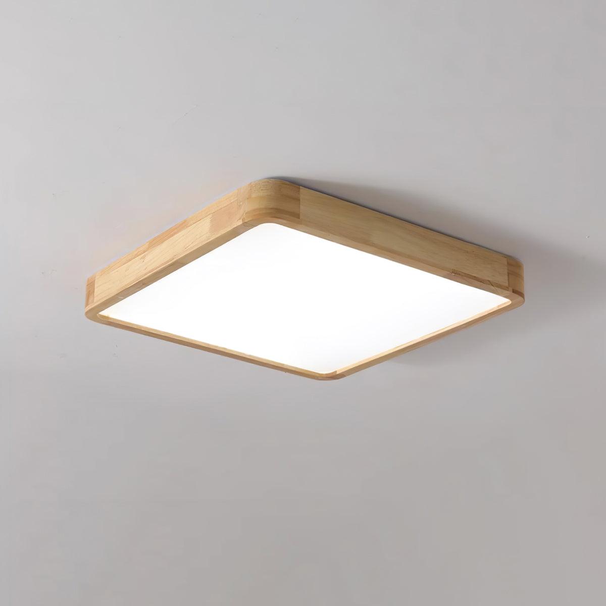 Hano drewniany geometryczny żyrandol sufitowy