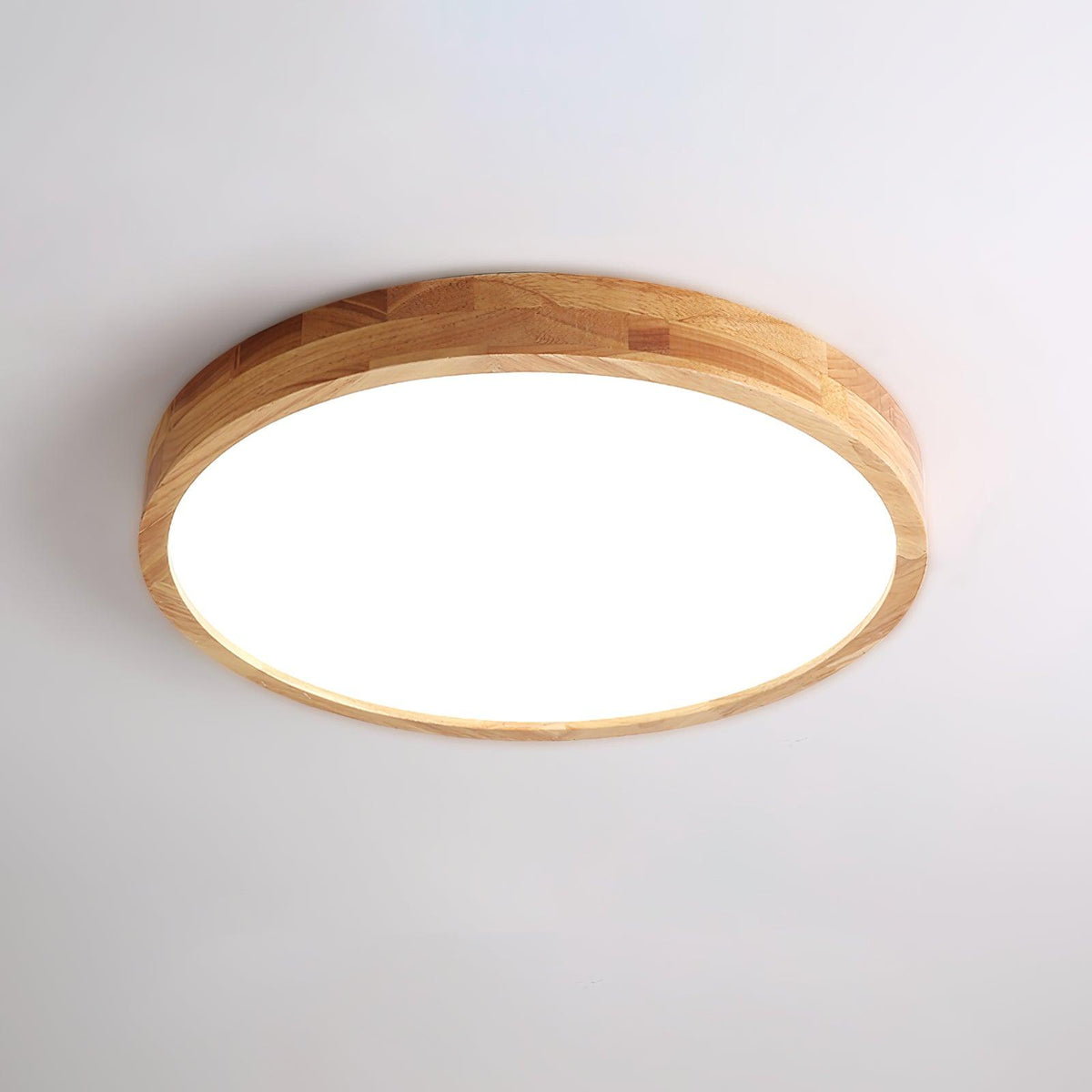Hano drewniany geometryczny żyrandol sufitowy