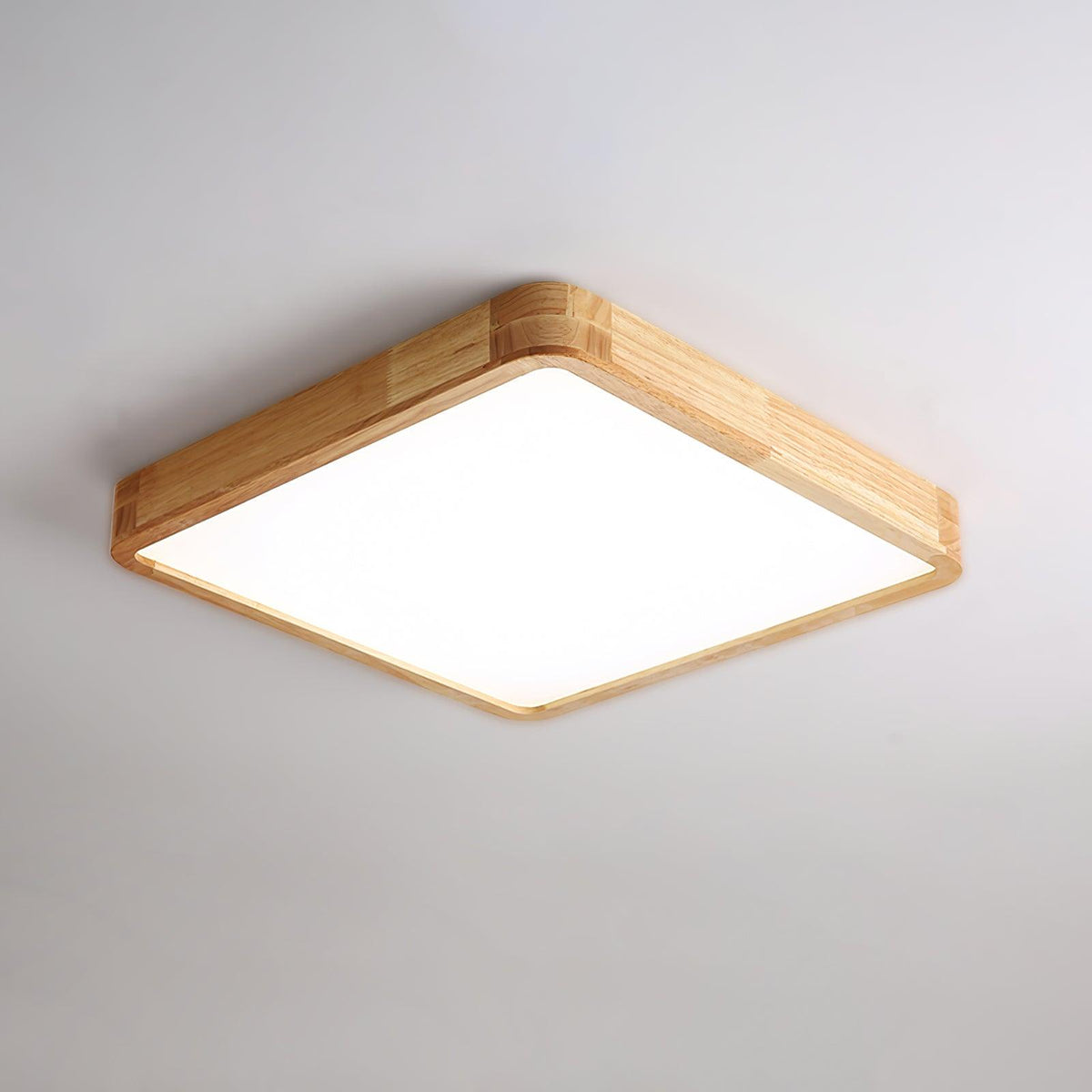 Hano drewniany geometryczny żyrandol sufitowy