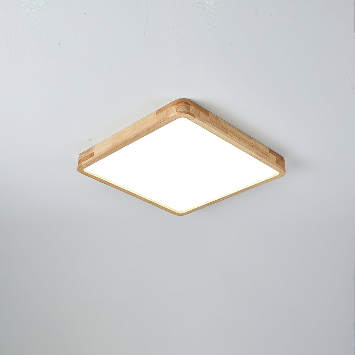 Hano drewniany geometryczny żyrandol sufitowy
