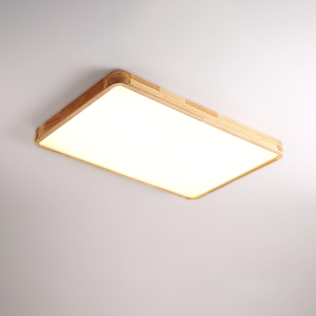 Hano drewniany geometryczny żyrandol sufitowy