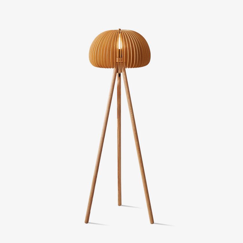 Zetalyre lampa stojąca na trójnogu drewniana
