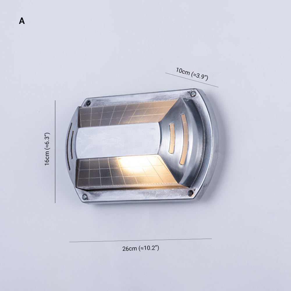 Wyre kinkiet geometryczny nowoczesny metalowy ze szkła na zewnątrz