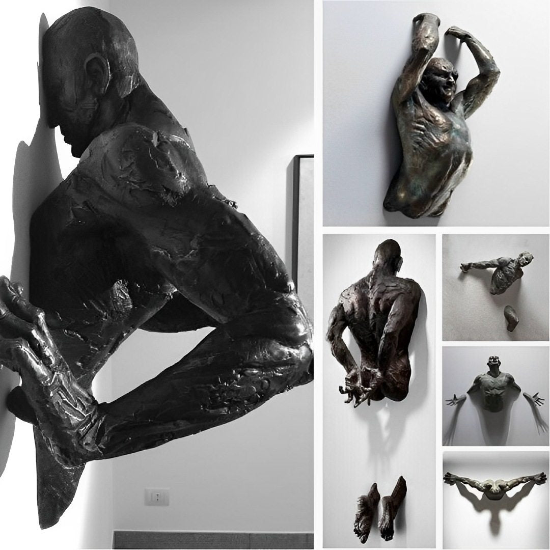 Rzeźba ścienna Morvayne z dynamicznego zbioru Human Sculpture