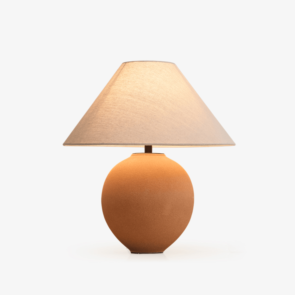 Lampa stołowa Terracotta ze szkła