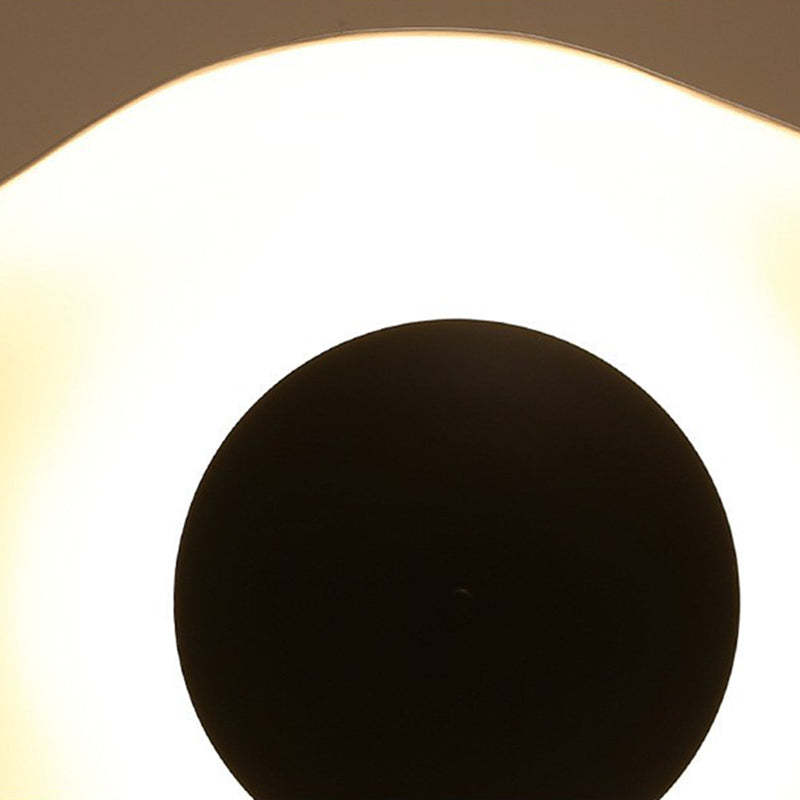 Arisha nowoczesna minimalistyczna lampa wisząca z tworzywa sztucznego w kolorze czarnym/białym