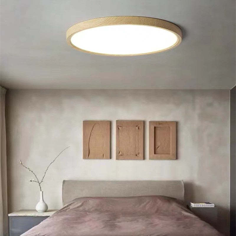 Orvix lampa sufitowa drewniana LED minimalistyczna