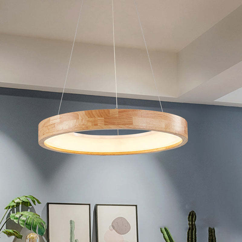 Muto nowoczesna lampa wisząca z drewna