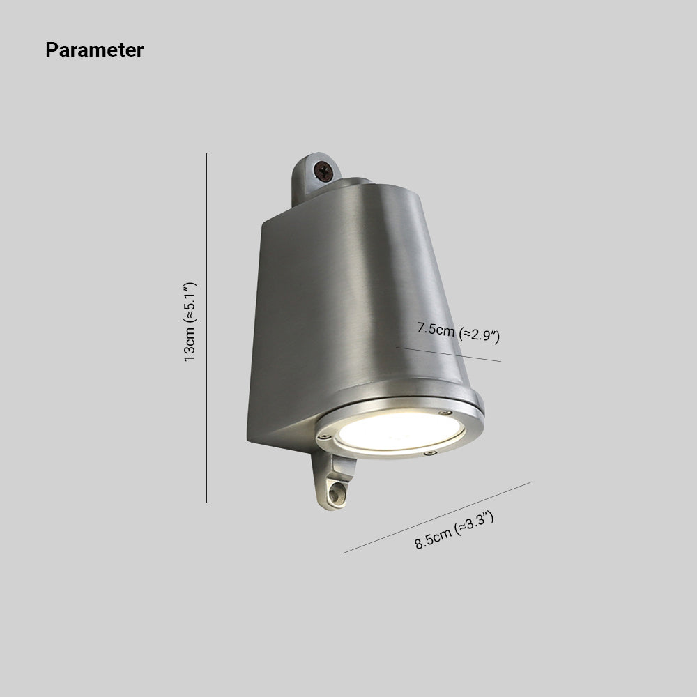 Ray Industrial Metal Bell Shaped wewnętrzny kinkiet, czarny/szary/miedziany/aluminiowy