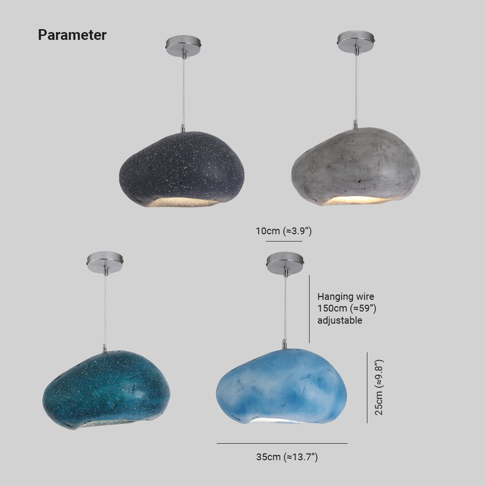 Avi lampa wisząca w kształcie chleba w stylu Wabi Sabi, kolor 4